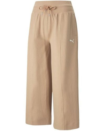 PUMA Her Straight Trousers - Natural
