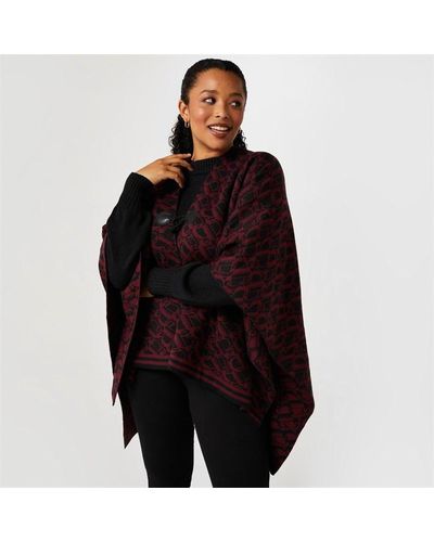 Biba Logo Jacquard Wrap - Black