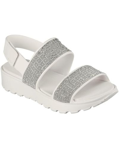 Skechers Footsteps Flatform Sandals - Grey
