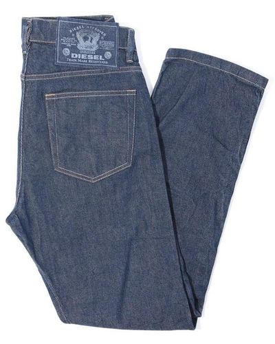 DIESEL Dviker Sustainable Straight Fit Jeans - Blue
