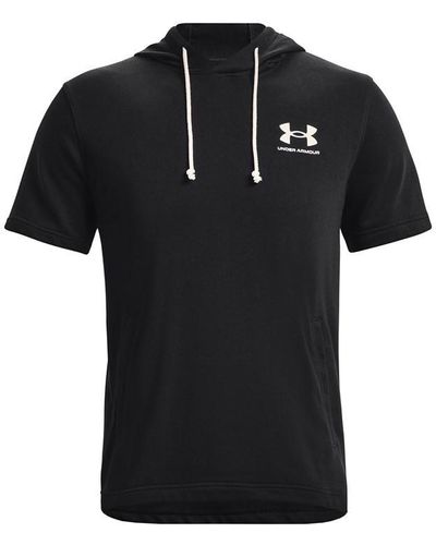 Under Armour Rival Ss Hoodie - Black