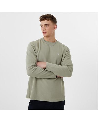 Jack Wills Long Sleeve Ottoman T-shirt - Grey