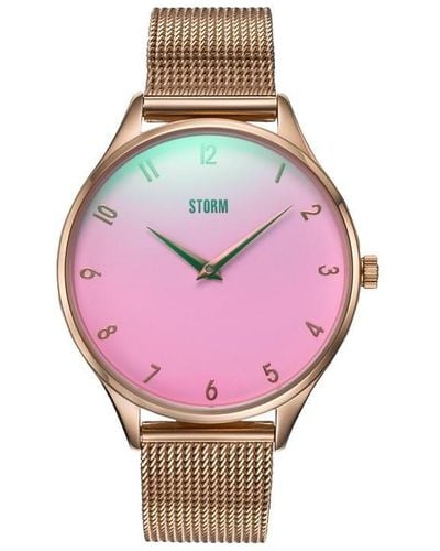 Storm Rose Gold Pink Stainless Steel Fashion Watch