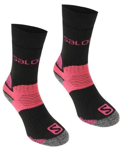 Salomon Heavyweight 2 Pack Walking Socks Ladies - Black