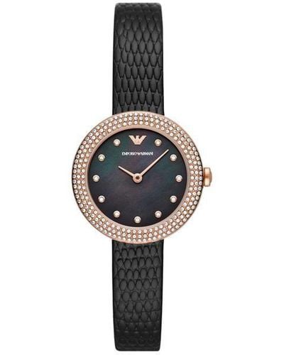 Emporio Armani Rosa Watch - Black