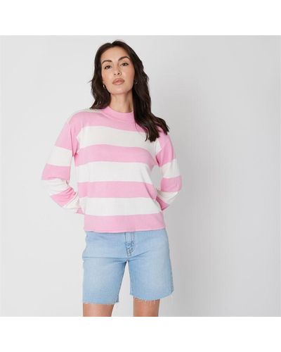 Be You Stripe Jumper - Red