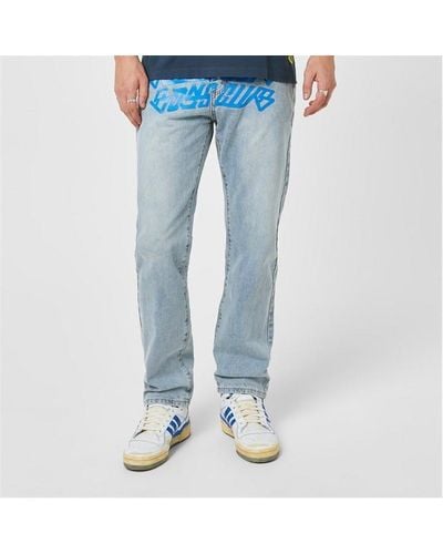 BBCICECREAM Cursive Logo Denim Jeans - Blue