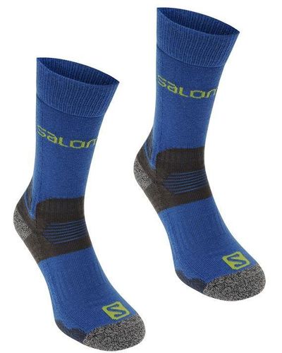 Salomon Midweight 2 Pack Walking Socks - Blue