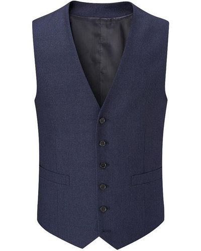 Skopes Tailored Harcourt Suit Waistcoat - Blue