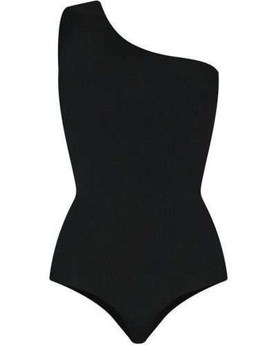 Commando Ballet One-shoulder Bodysuit - Black