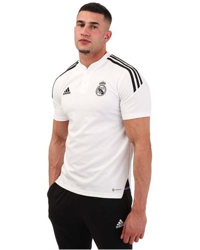adidas Real Madrid 2022/23 Training Polo Shirt - White