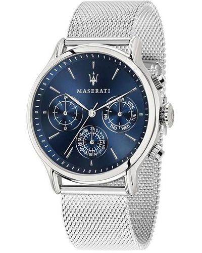 Maserati Epoca Stainless Steel Sports Analogue Quartz Watch - Blue