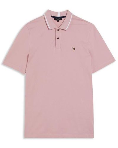 Ted Baker Camden Polo Shirt - Pink