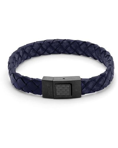 Tateossian Carbon Woven Bracelet - Blue