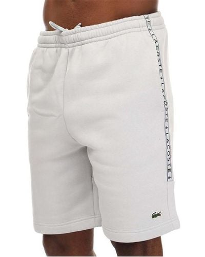 Lacoste Signature Print jogger Shorts - Grey