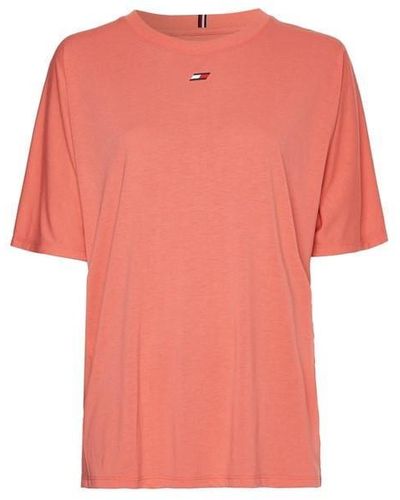 Tommy Sport Relaxed Crewneck T-shirt - Pink