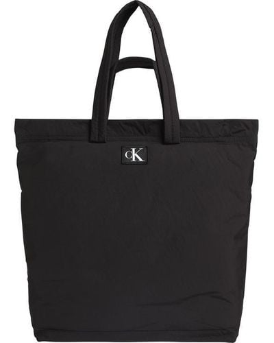 Calvin Klein City Large Zip Tote Bag - Black