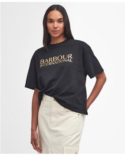 Barbour Carla Logo T-shirt - Blue