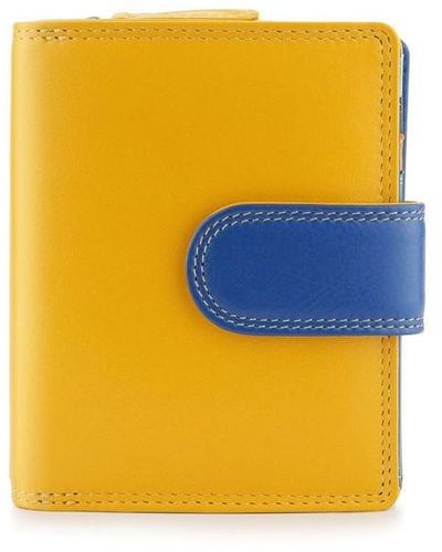 Primehide London Collection Small Trifold Purse - Yellow