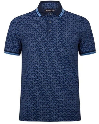 Michael Kors Signature Greenwich Polo Shirt - Blue
