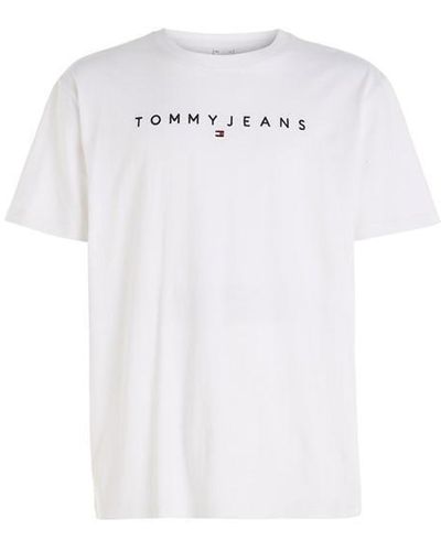 Tommy Hilfiger Tj Linear Logo Tee Sn43 - White