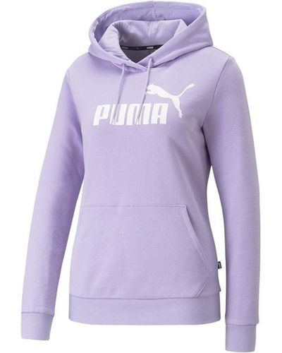 PUMA Logo Ladies Hoody - Purple