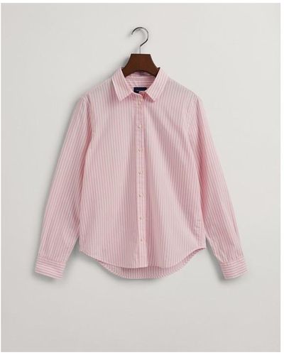 GANT Regular Broadcloth Shirt - Pink