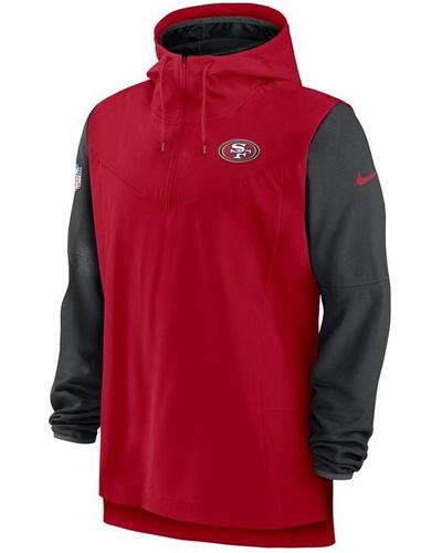 Nike Player Logo (nfl San Francisco 49ers) 1/2-zip Hoodie - Red