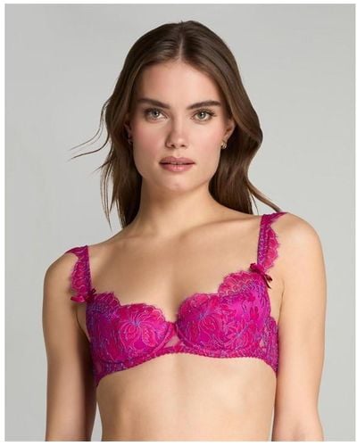 Agent Provocateur Emiliana Balconette Underwired Bra - Purple