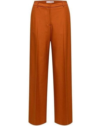 SELECTED Selected Elina Trousers Ld10 - Brown