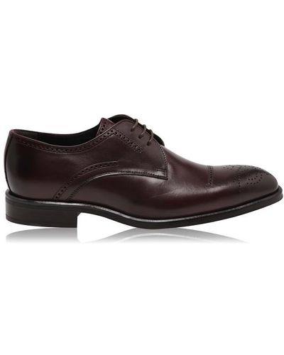 Reiss Ros Brogue Derby Shoes - Brown
