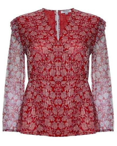 Great Plains Great Cal Floral Top Ld32 - Red