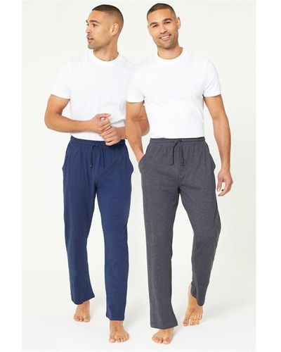 Studio Pack Of 2 Lounge Trousers - Blue