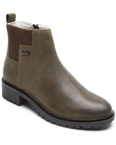 Rockport Ryleigh Waterproof Chelsea Boots - Brown