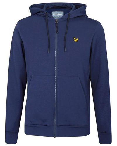 Lyle And Scott Sport Sport Piping Zip Hoodie - Blue