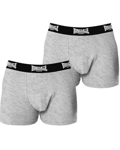 Lonsdale London 2 Pack Trunk - Grey