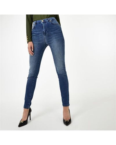 Biba High Waisted Stevie Jeans - Blue