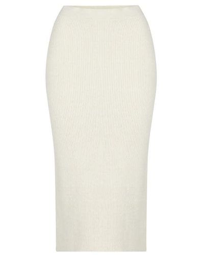French Connection Siena Knitted Skirt - White