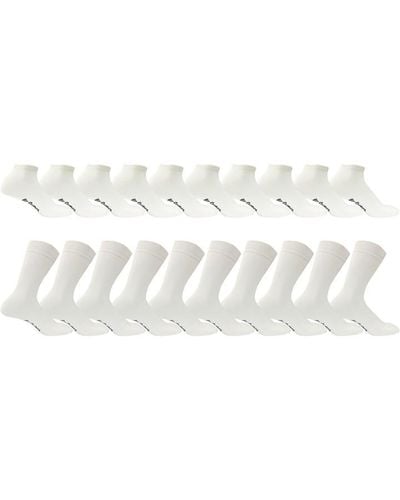 Lee Cooper 20 Pack Socks - White