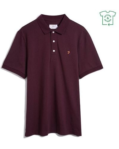 Farah Blanes Short Sleeve Polo Shirt - Purple