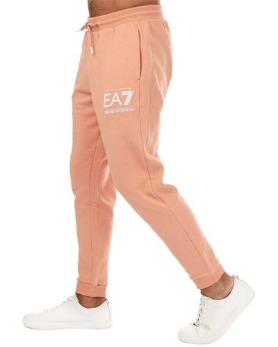 EA7 Box Logo Jog Trousers - Pink