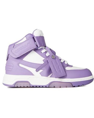 Off-White c/o Virgil Abloh Out Of Office Mid Top Trainers - Purple