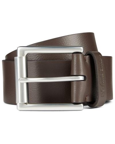PS by Paul Smith Leather Keeper Belt - Brown