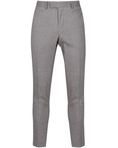 Tiger Of Sweden Marlane Textured Stretch Suit Trousers - Grey