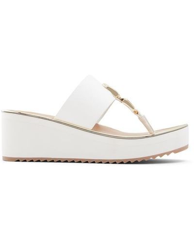 ALDO Toea T-bar Sandals - White