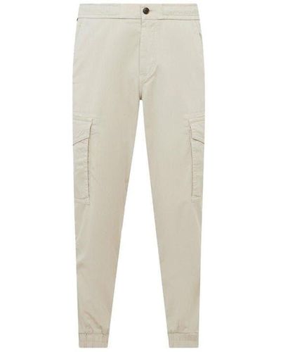 HUGO Seiland Relaxed Fit Cargo Trousers - Natural