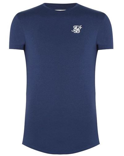 SIKSILK Core Logo T-shirt - Blue