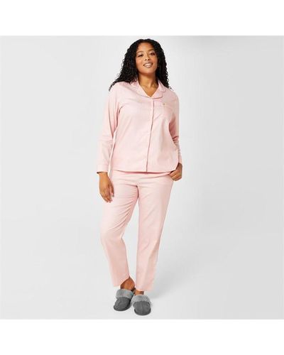 Biba Logo Jacquard Pyjama Set - Pink