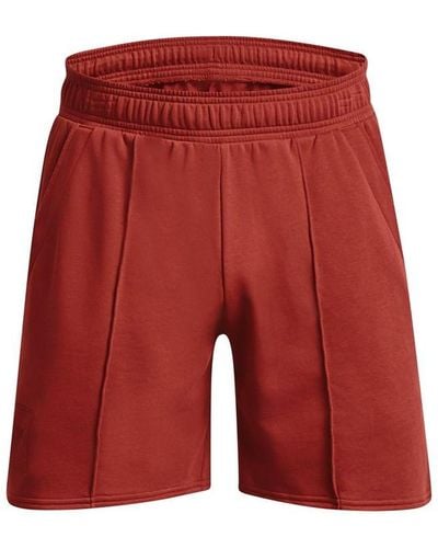 Under Armour S Rock Terry Shorts Red S