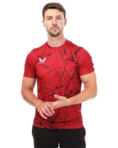 Castore Training Printed T-shirt - Red